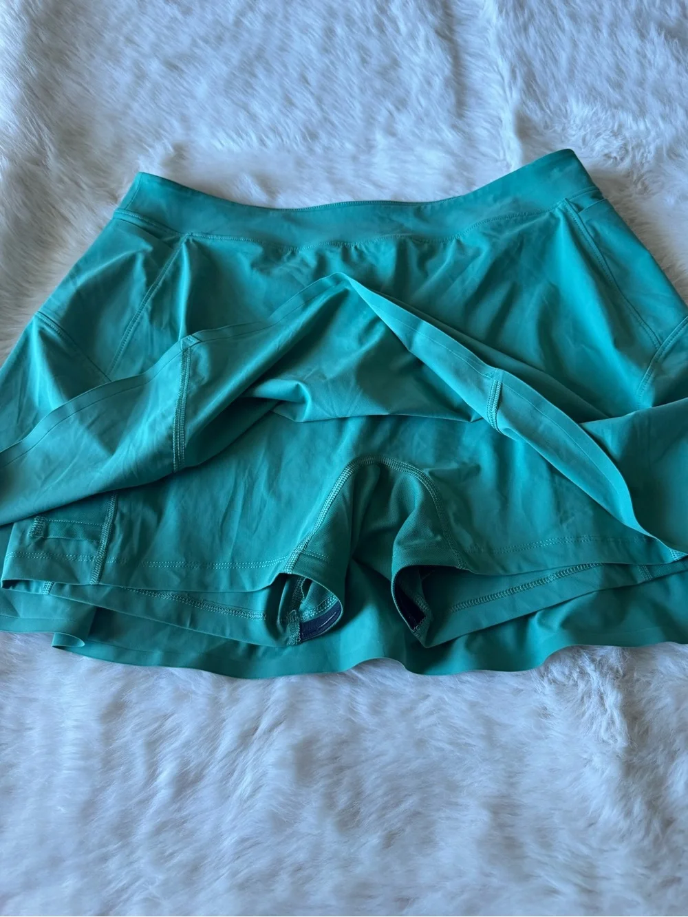 Peter Millar Teal-Green Flared Mini Skirt